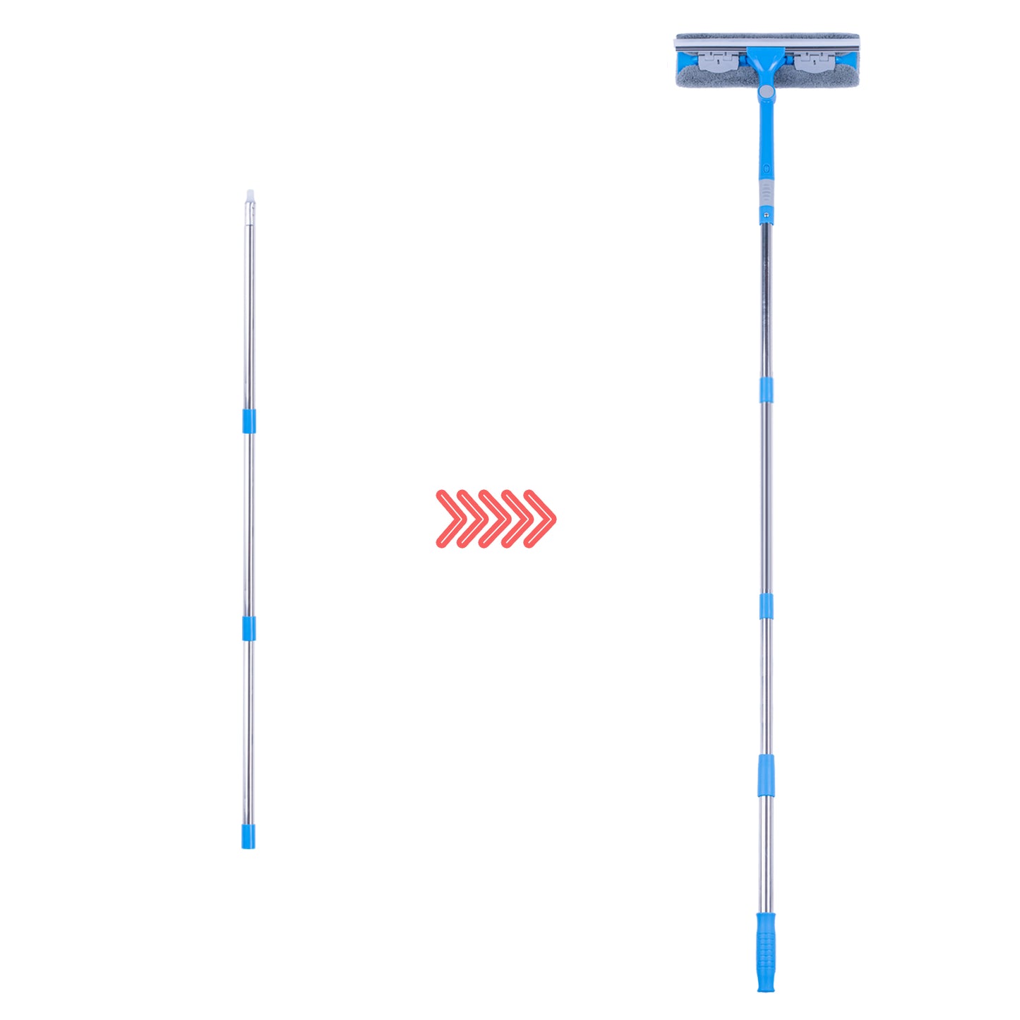 Mitclear Additional Extension Poles for Window Squeegee(42")