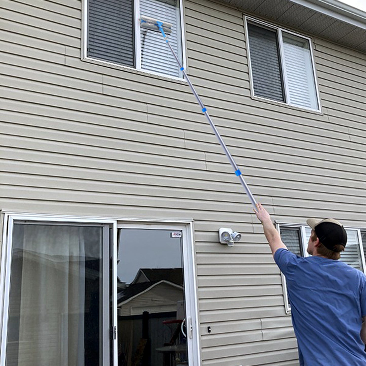 Mitclear 12 Foot (3.7m) Window Squeegee Cleaner Kit with Extension Poles