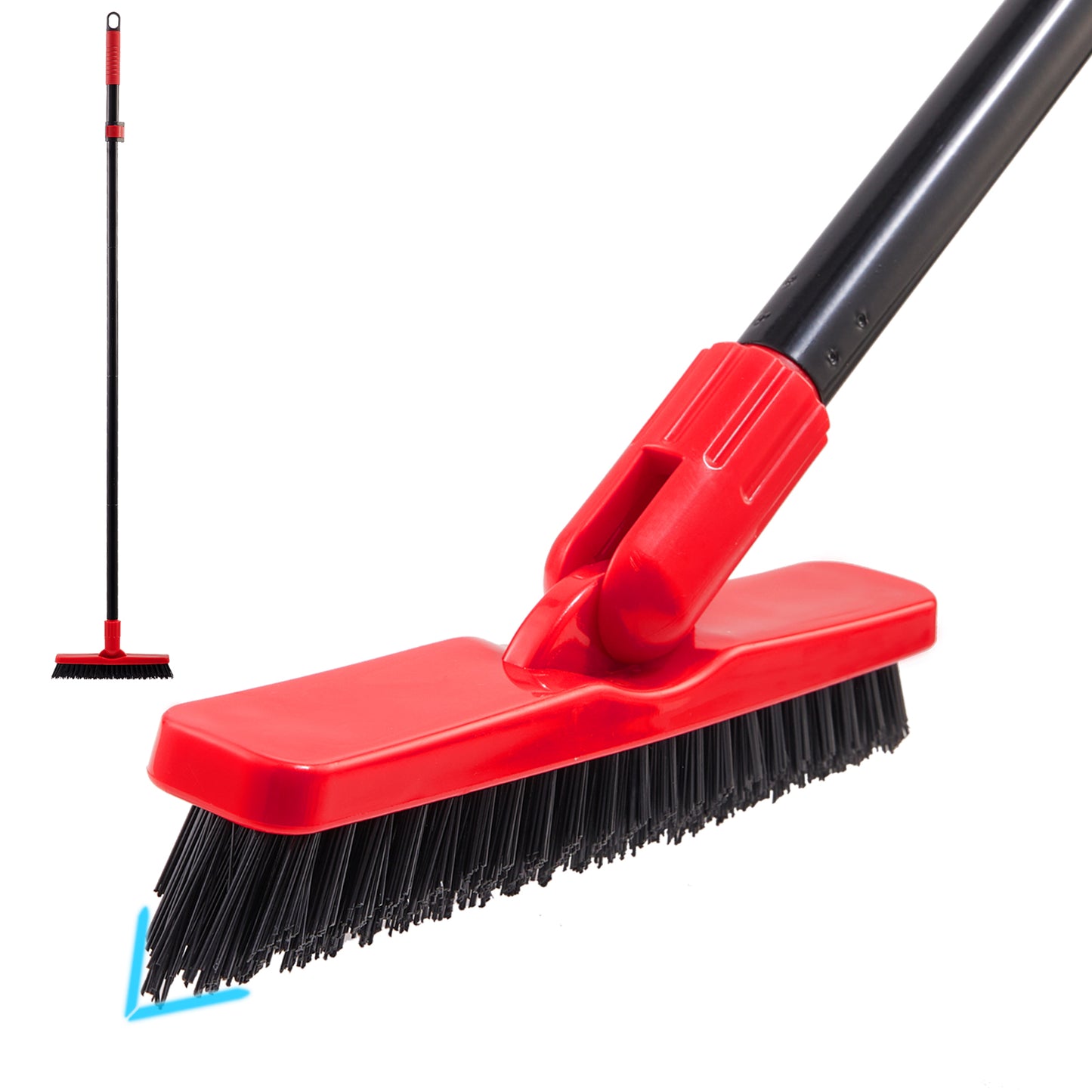 Mitclear V-shape Grout Scrubbing Brush with Long Handle(52IN)