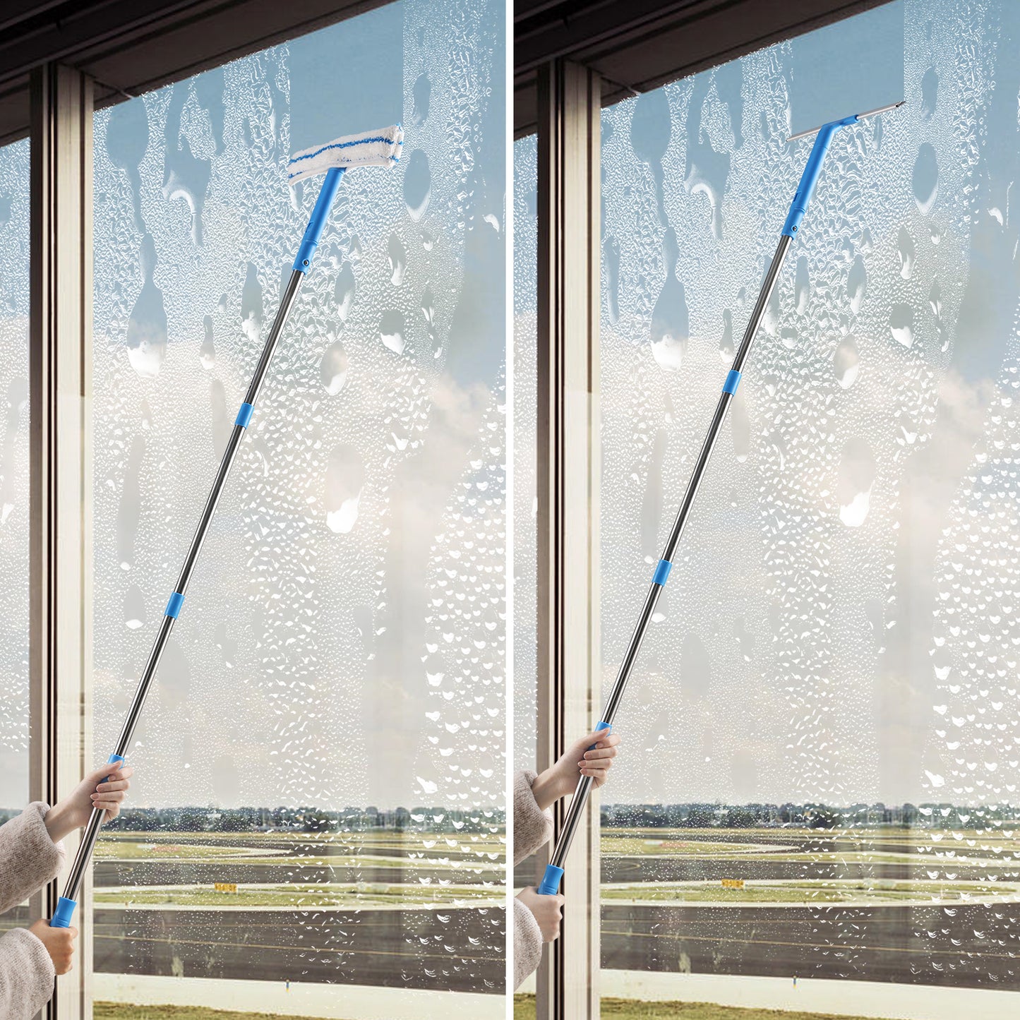 Mitclear Window Cleaner with Long Handle(57IN)