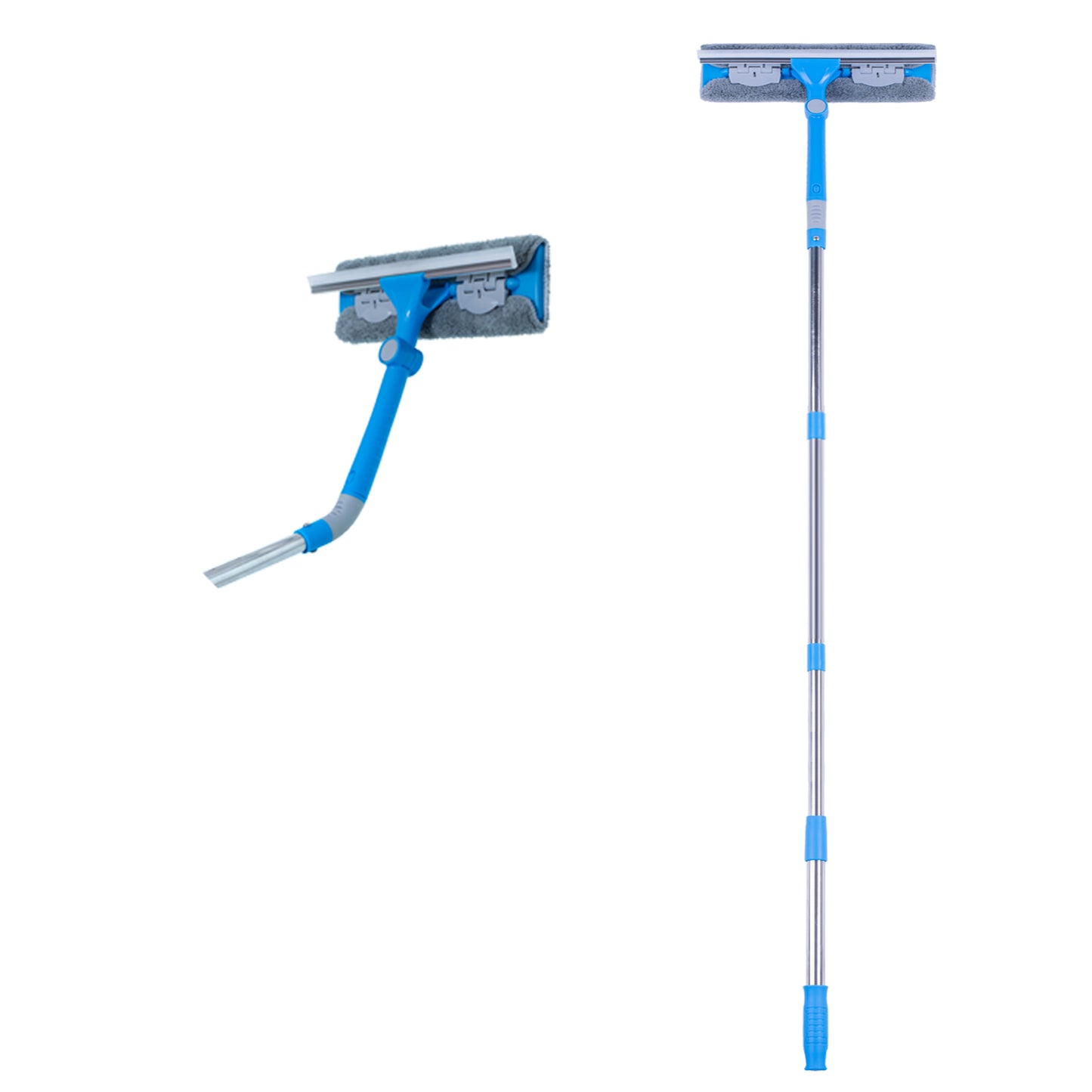 Mitclear 3 in 1 Telescopic Window Squeegee Glass Cleaning Tool(12")