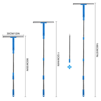 Mitclear Window Cleaner with Long Handle(57IN)