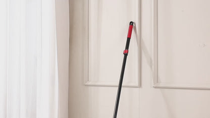 Mitclear Yard Broom Heavy Duty with Long Handle(57IN), Garden Brush with Stiff Bristles