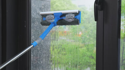 Mitclear 3 in 1 Telescopic Window Squeegee Glass Cleaning Tool(12")