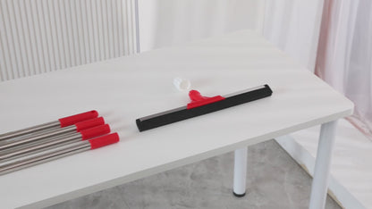 Mitclear 17In Floor Squeegee Mop with Extension Poles(58IN)