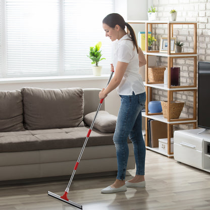 Mitclear 17In Floor Squeegee Mop with Extension Poles(58IN)